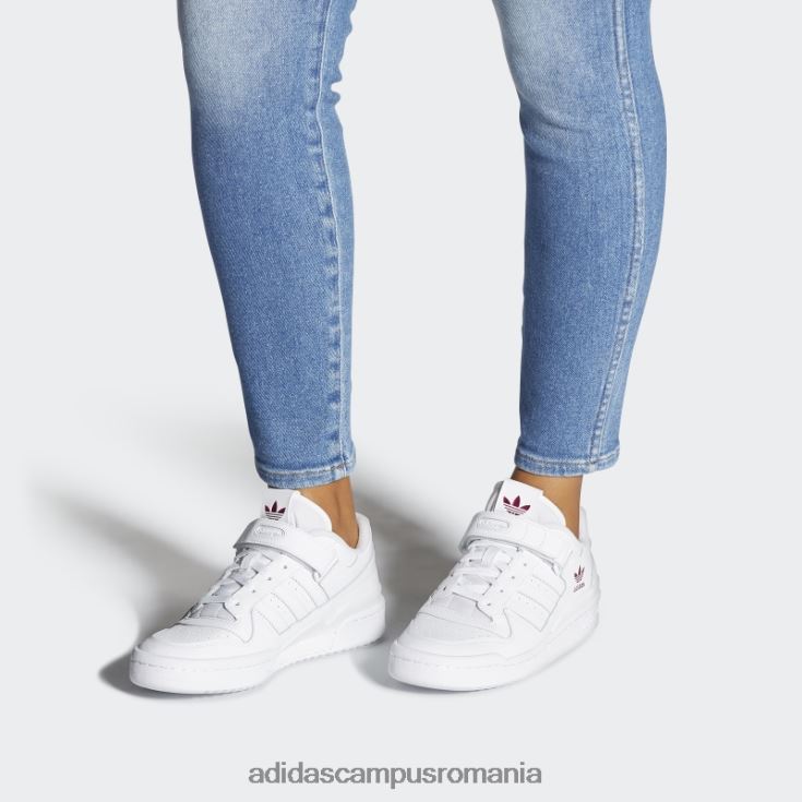 adidas campus romania forum pantofi joase roz soc femei alb/roz șoc J266N21957
