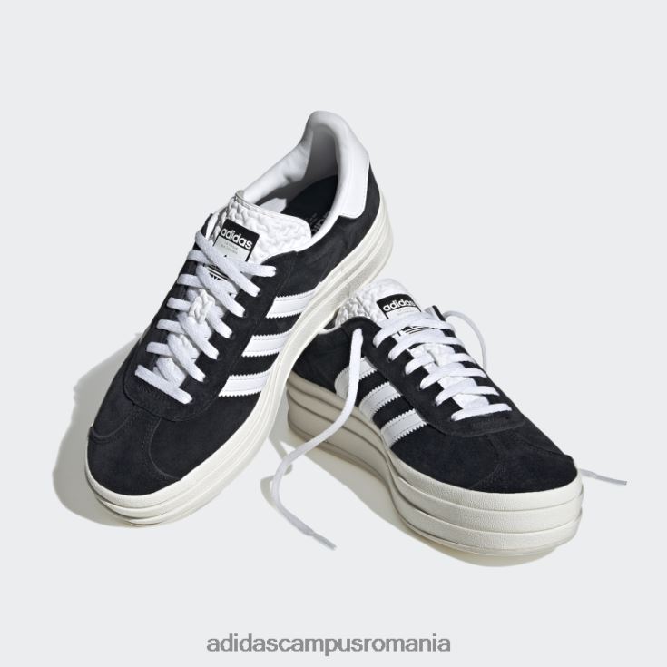 adidas campus romania gazelle bold pantofi negri femei alb negru J266N28425