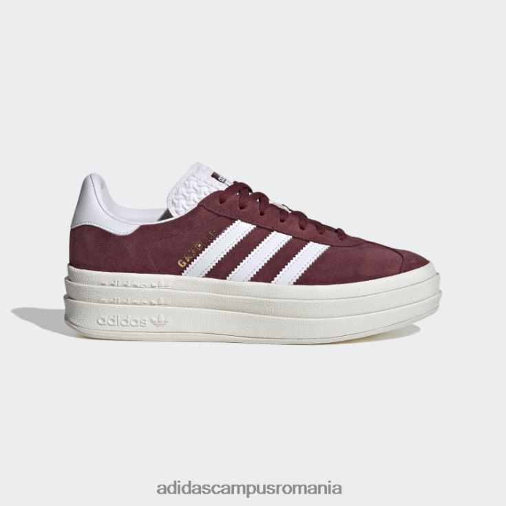 adidas campus romania gazelle bold pantofi roșii femei rosu alb J266N215871