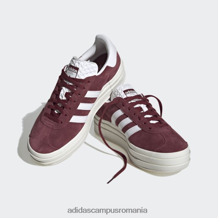 adidas campus romania gazelle roșii pantofi îndrăzneți adidas femei rosu alb J266N22055