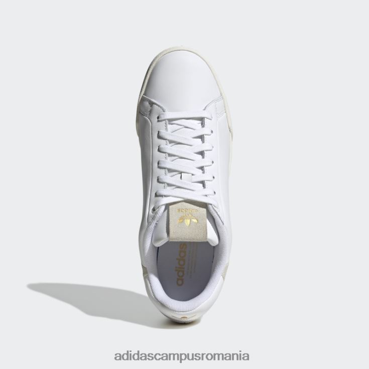 adidas campus romania pantofi alb court tourino rf adidas femei alb/auriu metalic J266N216209
