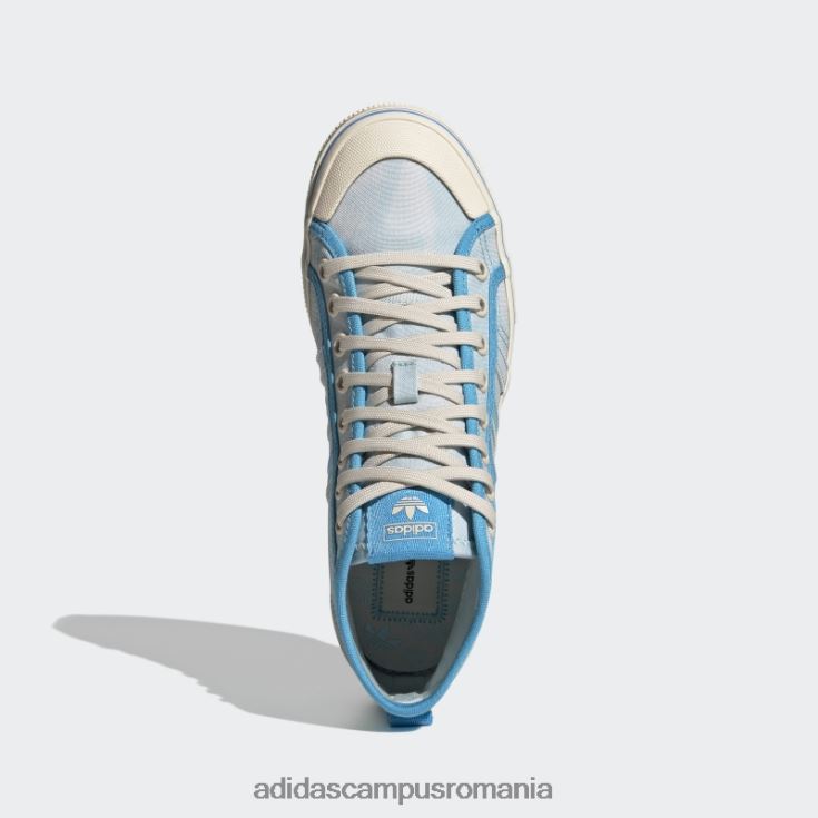 adidas campus romania pantofi albi cu platformă nizza mid eleganti femei albastru/pantone/alb J266N21953