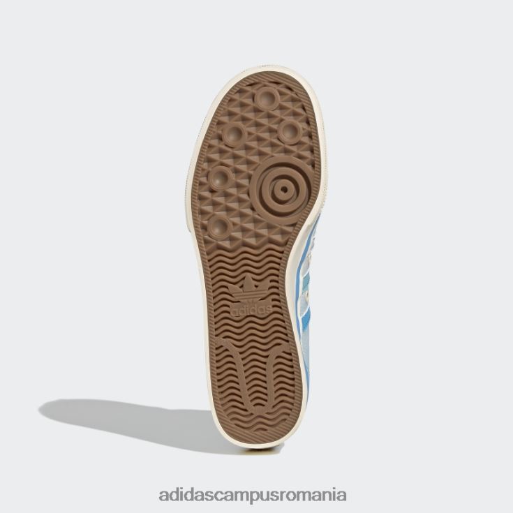 adidas campus romania pantofi albi cu platformă nizza mid eleganti femei albastru/pantone/alb J266N21953