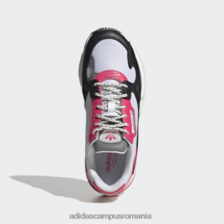 adidas campus romania pantofi albi de șoim femei alb/negru/roz real J266N216319