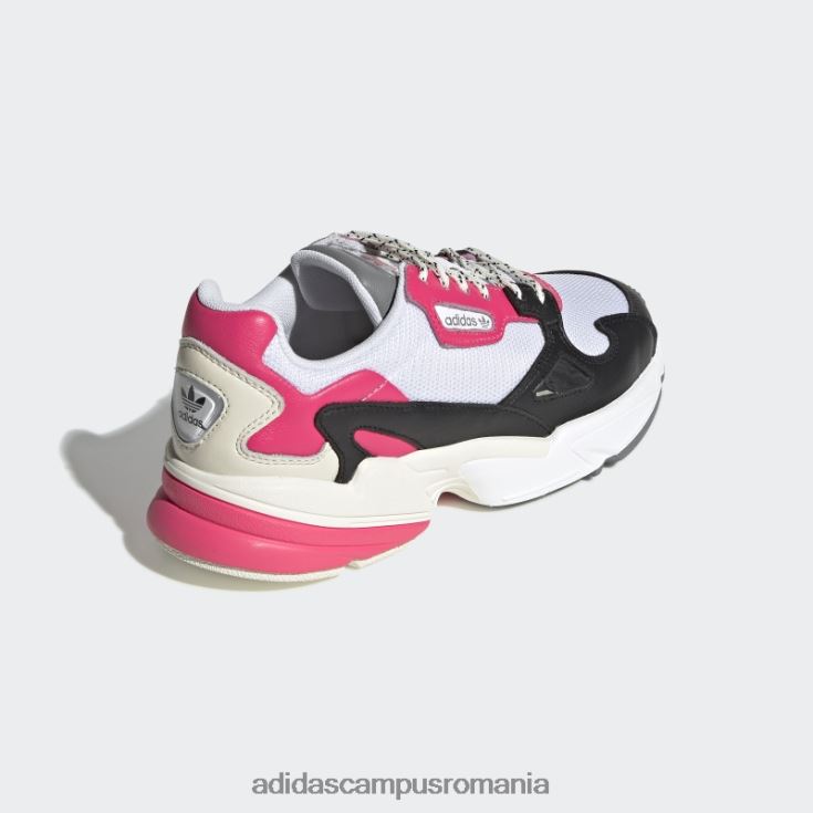 adidas campus romania pantofi albi de șoim femei alb/negru/roz real J266N216319