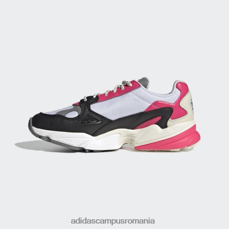 adidas campus romania pantofi albi de șoim femei alb/negru/roz real J266N216319