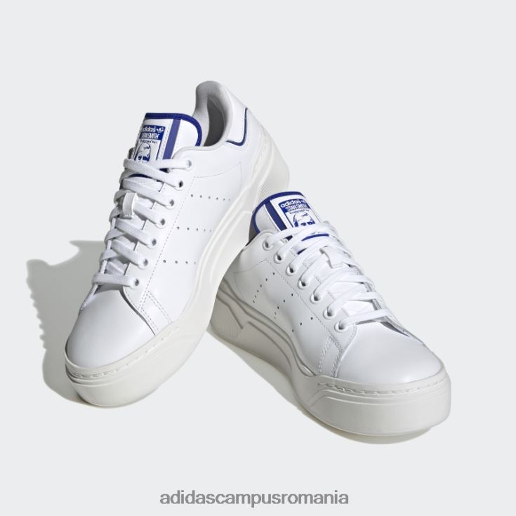 adidas campus romania pantofi albi stan smith excelente 2b femei alb/albastru J266N215940
