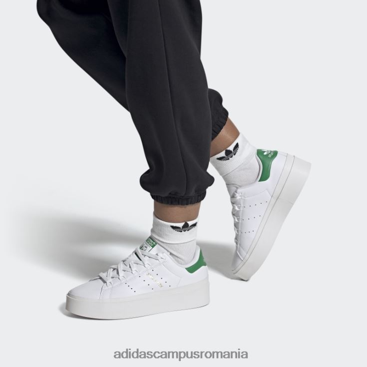 adidas campus romania pantofi albi stan smith excelenti femei alb/verde J266N28302