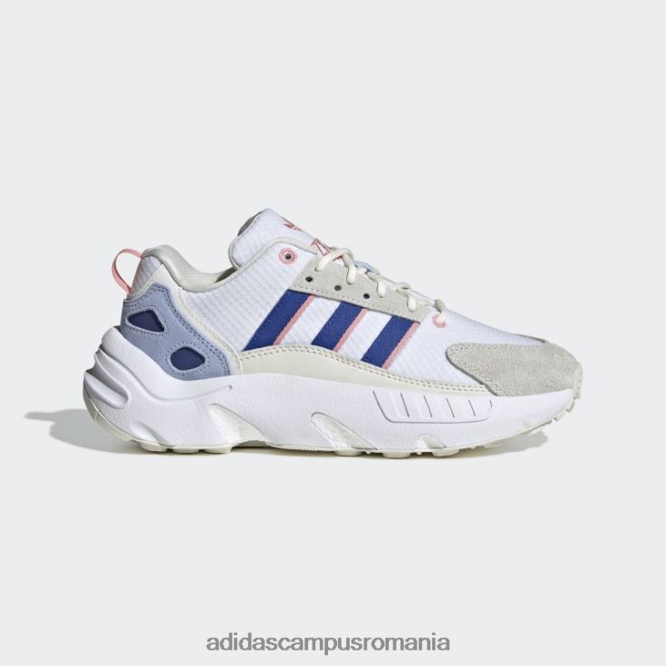 adidas campus romania pantofi albi zx 22 boost femei alb/albastru regal J266N216271