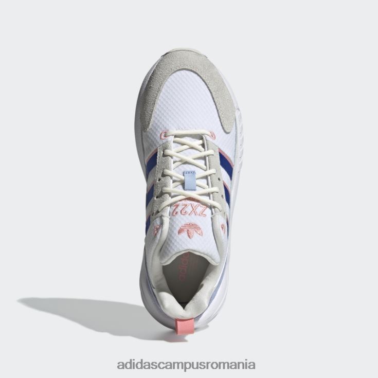 adidas campus romania pantofi albi zx 22 boost femei alb/albastru regal J266N216271