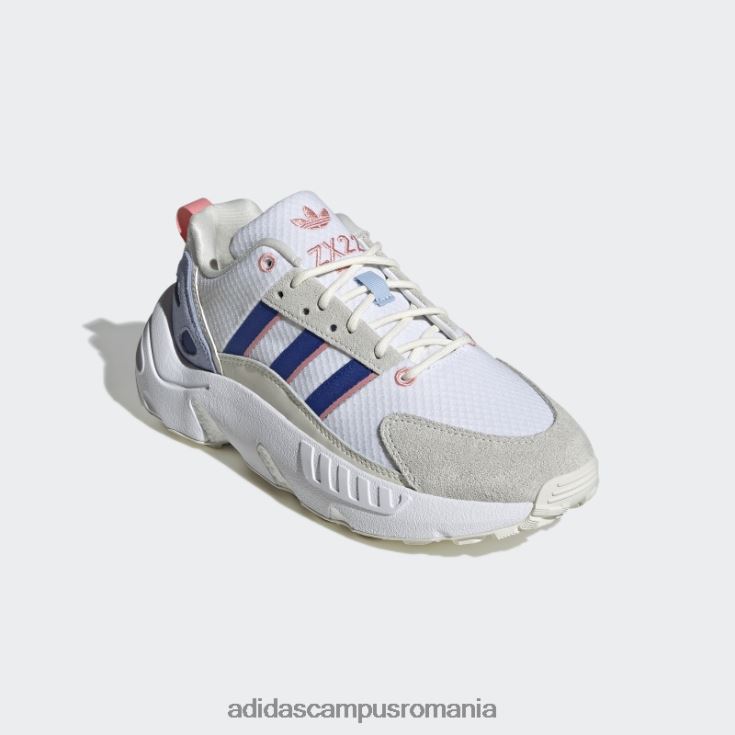adidas campus romania pantofi albi zx 22 boost femei alb/albastru regal J266N216271