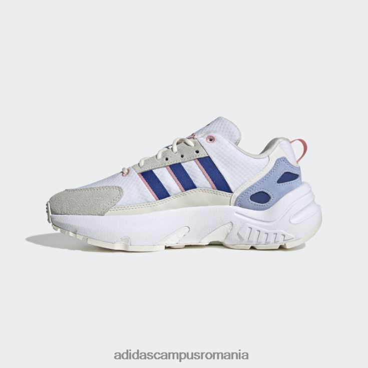 adidas campus romania pantofi albi zx 22 boost femei alb/albastru regal J266N216271