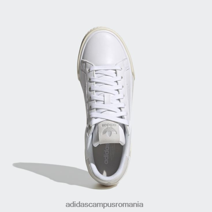 adidas campus romania pantofi court tourino albi femei alb/gri J266N216249