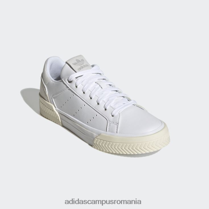 adidas campus romania pantofi court tourino albi femei alb/gri J266N216249