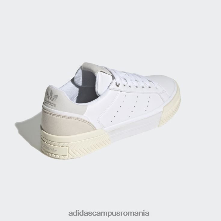 adidas campus romania pantofi court tourino albi femei alb/gri J266N216249