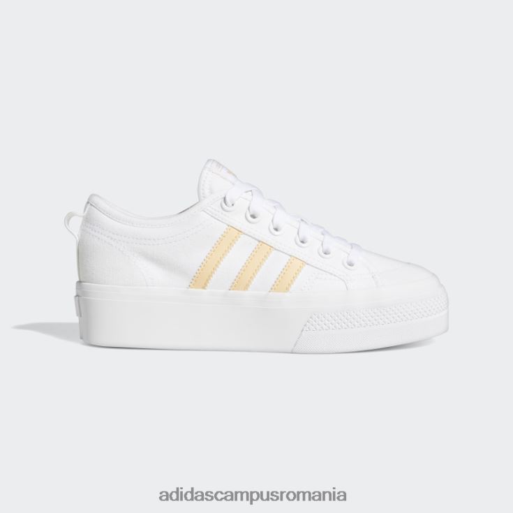 adidas campus romania pantofi cu platformă nizza chihlimbar femei alb/chihlimbar/roz J266N216167