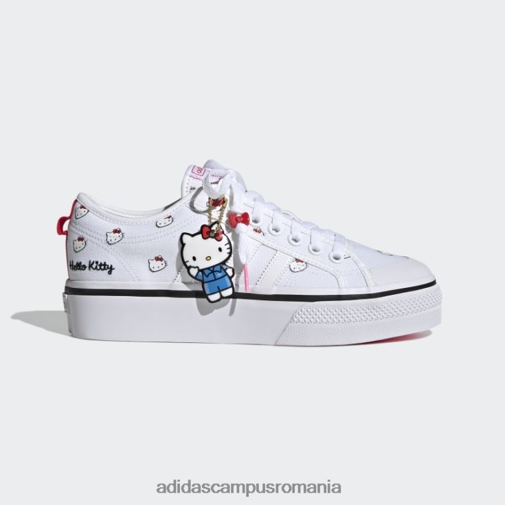 adidas campus romania pantofi cu platformă nizza negru fashion femei alb negru J266N28663