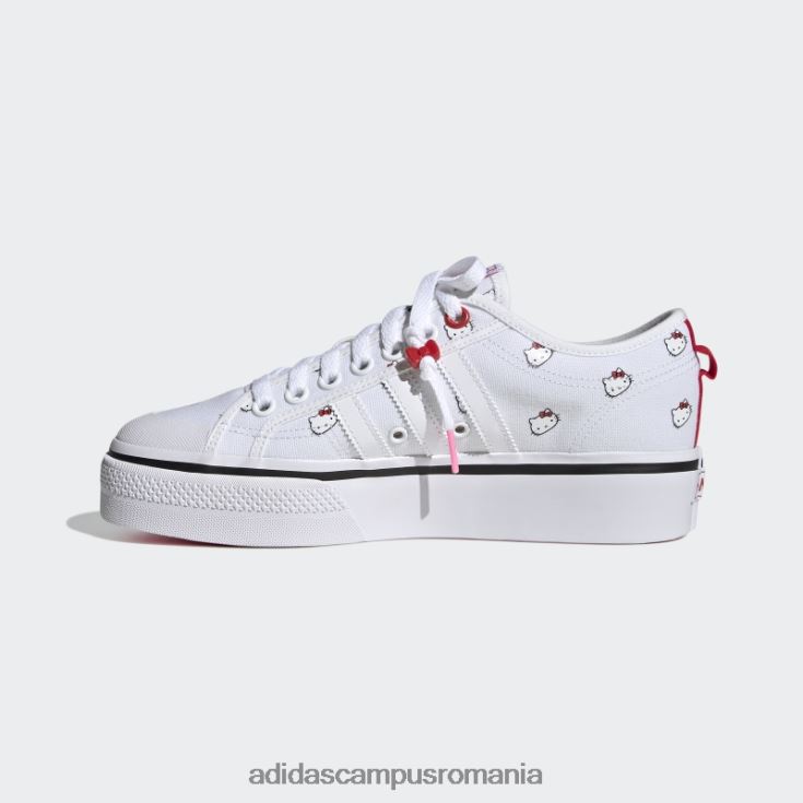 adidas campus romania pantofi cu platformă nizza negru fashion femei alb negru J266N28663