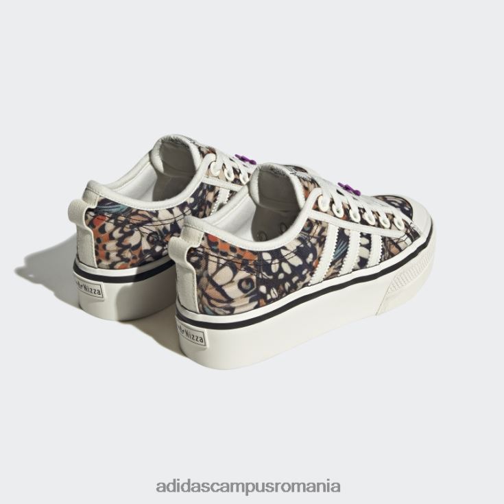 adidas campus romania pantofi cu platformă nizza violet șoc femei alb/mov de șoc J266N28600