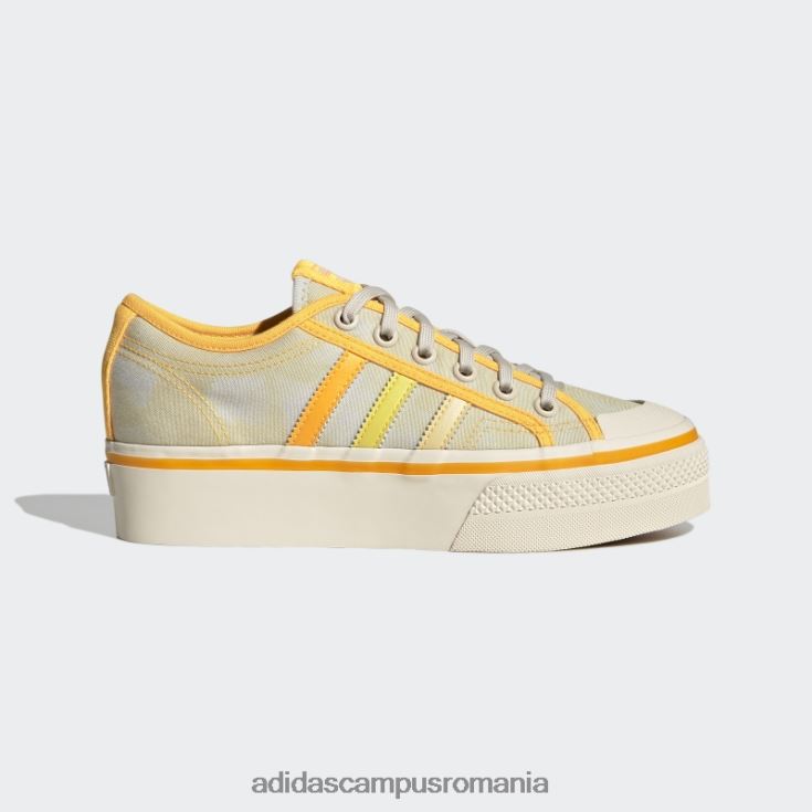 adidas campus romania pantofi cu platforma nizza galben adidas femei nuanță galben/portocaliu/alb J266N2510
