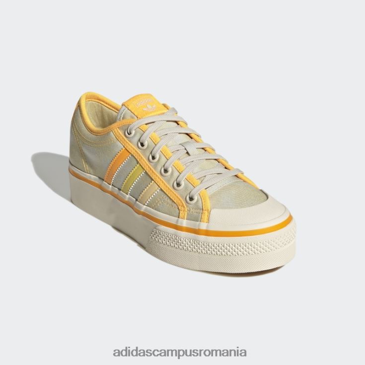 adidas campus romania pantofi cu platforma nizza galben adidas femei nuanță galben/portocaliu/alb J266N2510