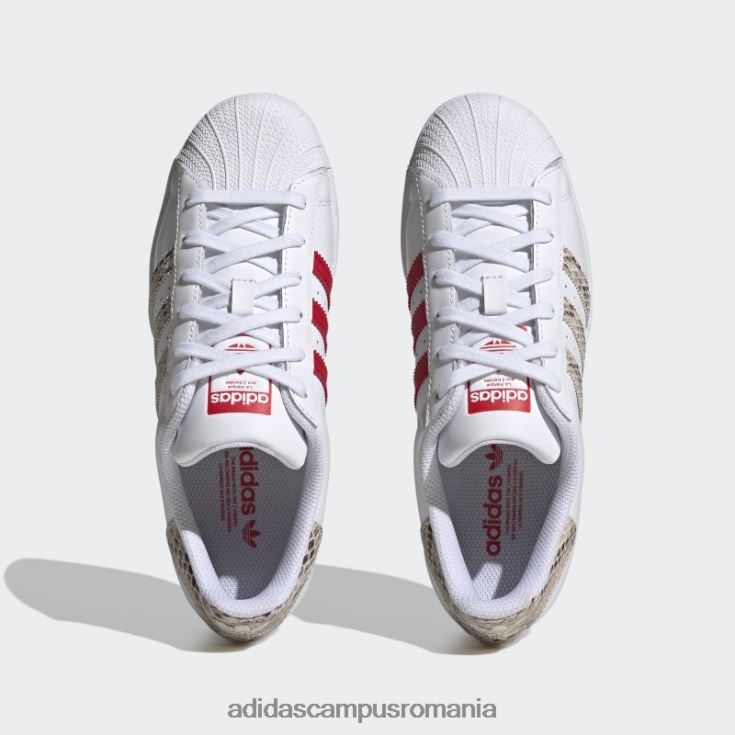 adidas campus romania pantofi de superstar stacojiu femei alb/stacojiu J266N28372