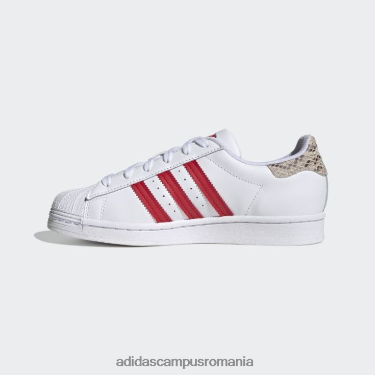 adidas campus romania pantofi de superstar stacojiu femei alb/stacojiu J266N28372