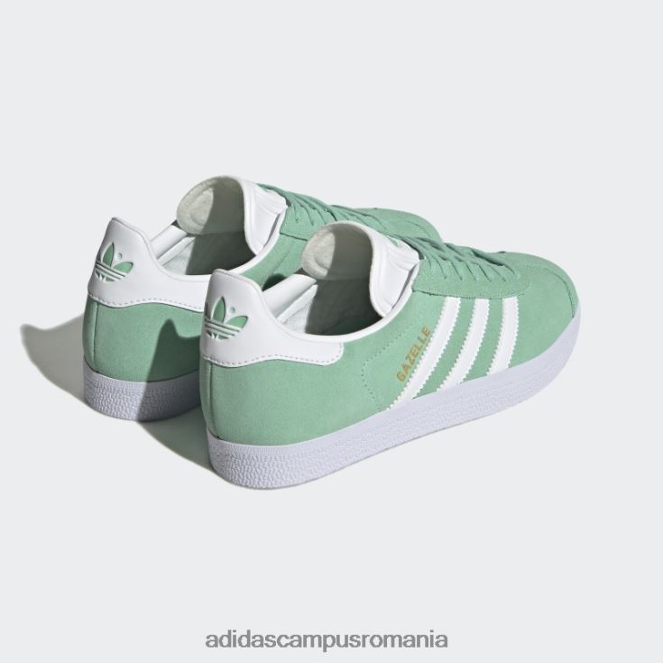 adidas campus romania pantofi gazelle menta adidas femei menta/alb/auriu metalic J266N216155