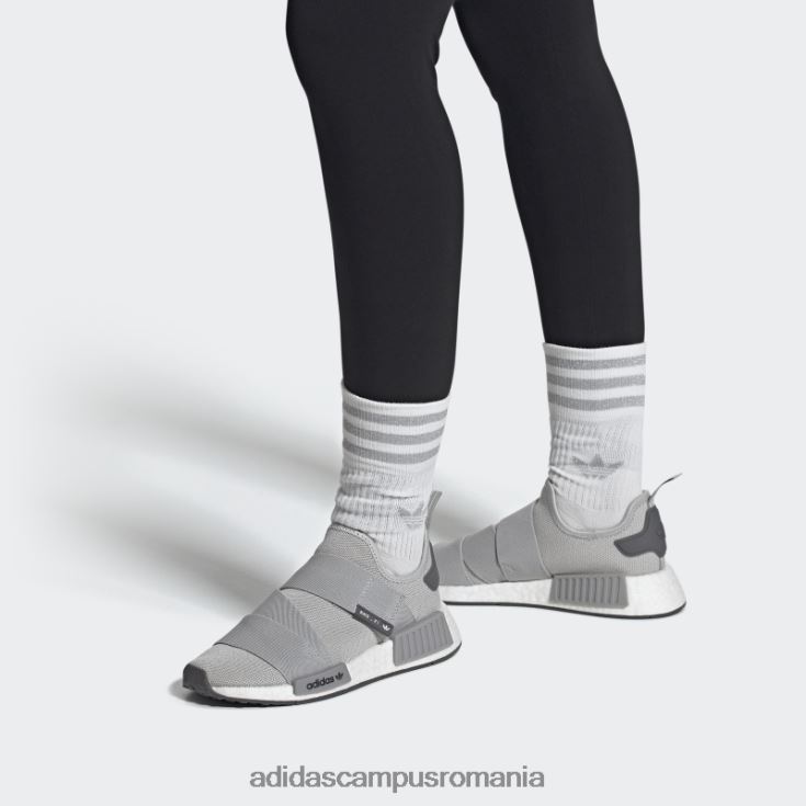 adidas campus romania pantofi gri nmd-r1 cu curea femei gri/alb J266N216180
