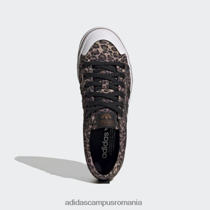 adidas campus romania pantofi maro nizza platformă femei negru/alb/maro J266N28694