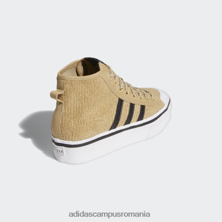 adidas campus romania pantofi mijlocii nizza platformă bej ton adidas femei ton bej/negru/alb J266N216326