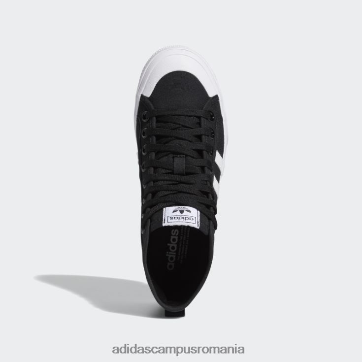adidas campus romania pantofi mijlocii platformă nizza fashion alb femei alb negru J266N28300