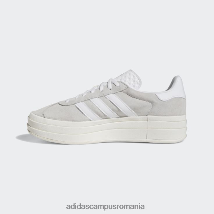 adidas campus romania pantofi îndrăzneți gazelle gri femei gri/alb J266N215851