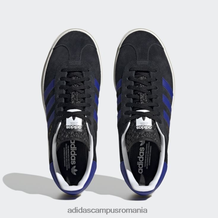 adidas campus romania pantofi negru gazelle îndrăzneți adidas femei negru/albastru/auriu metalic J266N215861