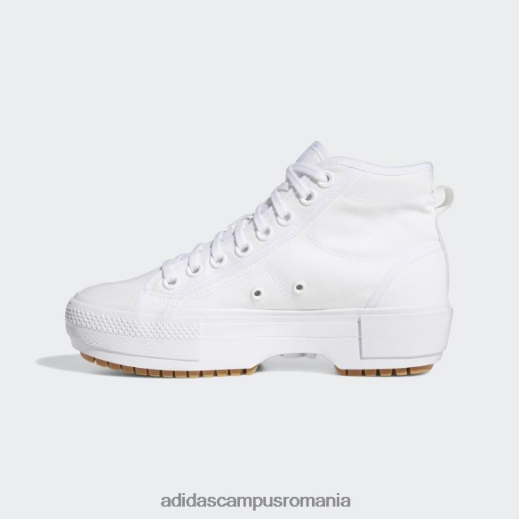 adidas campus romania pantofi nizza trek alb adidas femei alb/gumă/gri J266N28334