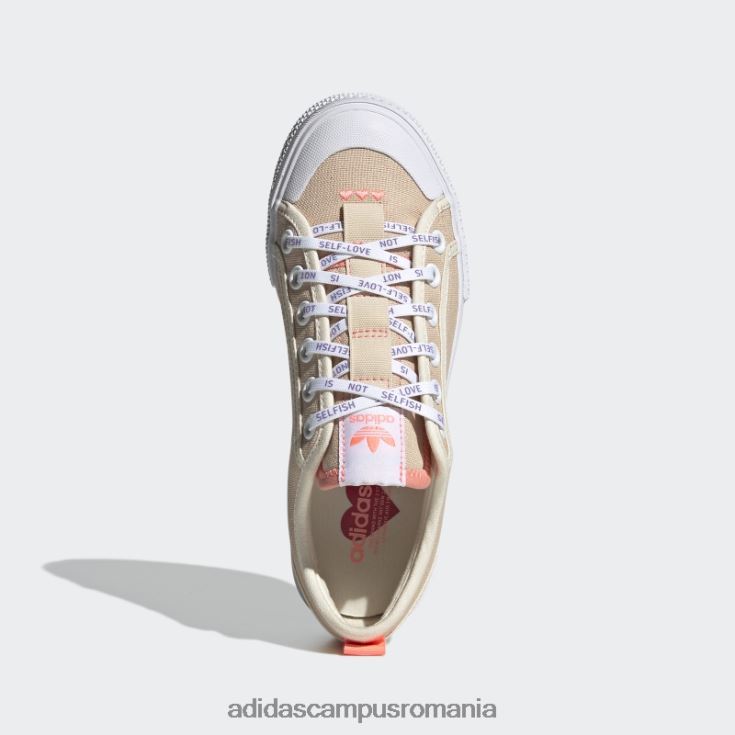 adidas campus romania pantofi nizza trek low blush adidas femei fard de obraz/alb/rosu acid J266N216230