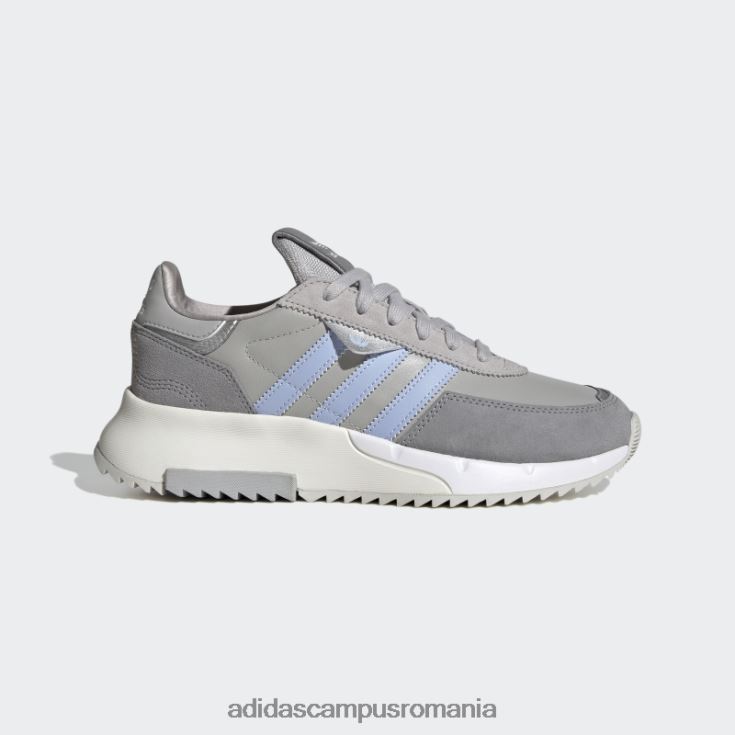 adidas campus romania pantofi retropy f2 albastru zori femei gri/albastru zori/argintiu J266N28434