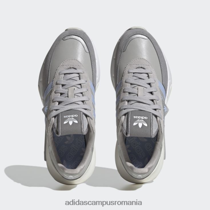 adidas campus romania pantofi retropy f2 albastru zori femei gri/albastru zori/argintiu J266N28434