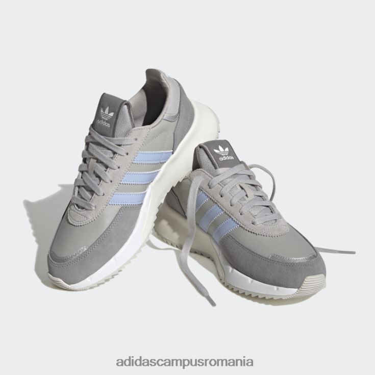 adidas campus romania pantofi retropy f2 albastru zori femei gri/albastru zori/argintiu J266N28434