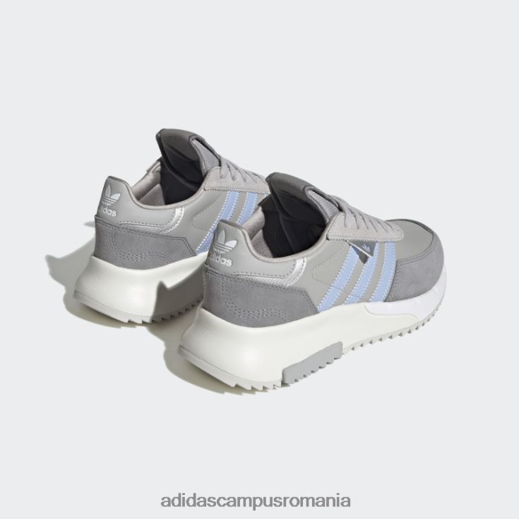 adidas campus romania pantofi retropy f2 albastru zori femei gri/albastru zori/argintiu J266N28434