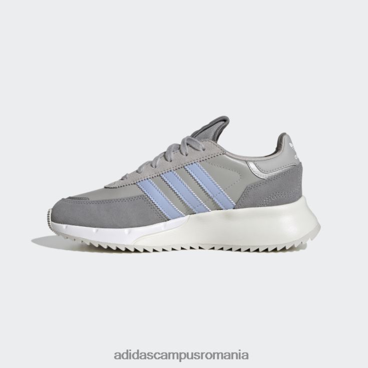 adidas campus romania pantofi retropy f2 albastru zori femei gri/albastru zori/argintiu J266N28434