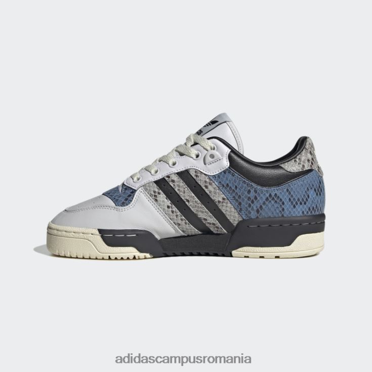 adidas campus romania pantofi rivalry low 86 dash grey femei liniuță gri/negru/alb J266N28485