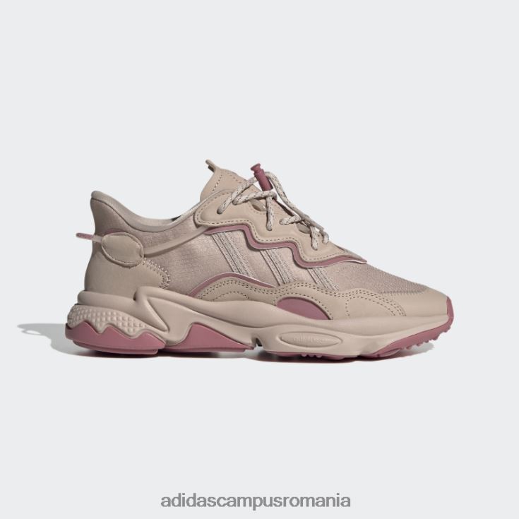 adidas campus romania pantofi roz ozweego femei taupe/roz J266N215896