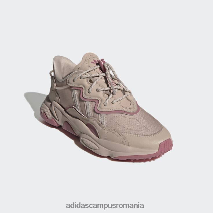 adidas campus romania pantofi roz ozweego femei taupe/roz J266N215896