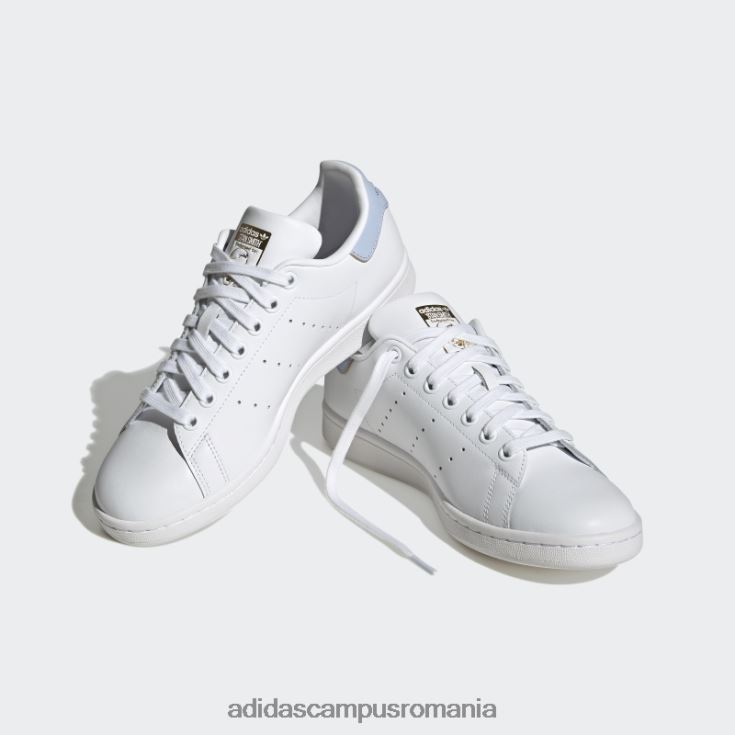 adidas campus romania pantofi stan smith albastru zori femei alb/albastru zori/auriu metalic J266N216347