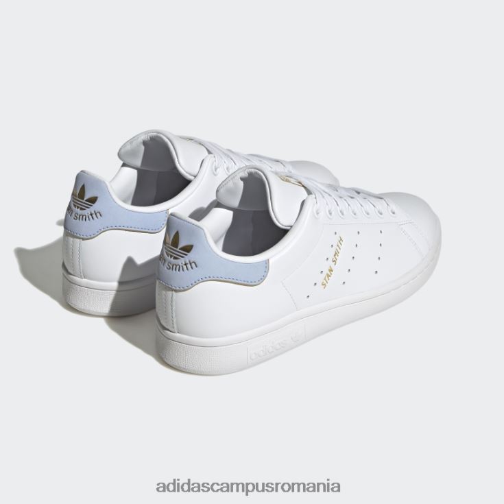 adidas campus romania pantofi stan smith albastru zori femei alb/albastru zori/auriu metalic J266N216347