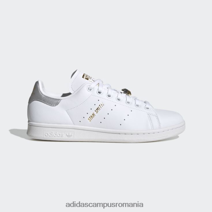 adidas campus romania pantofi stan smith aurii metalici eleganti femei alb/argintiu/auriu metalic J266N28395