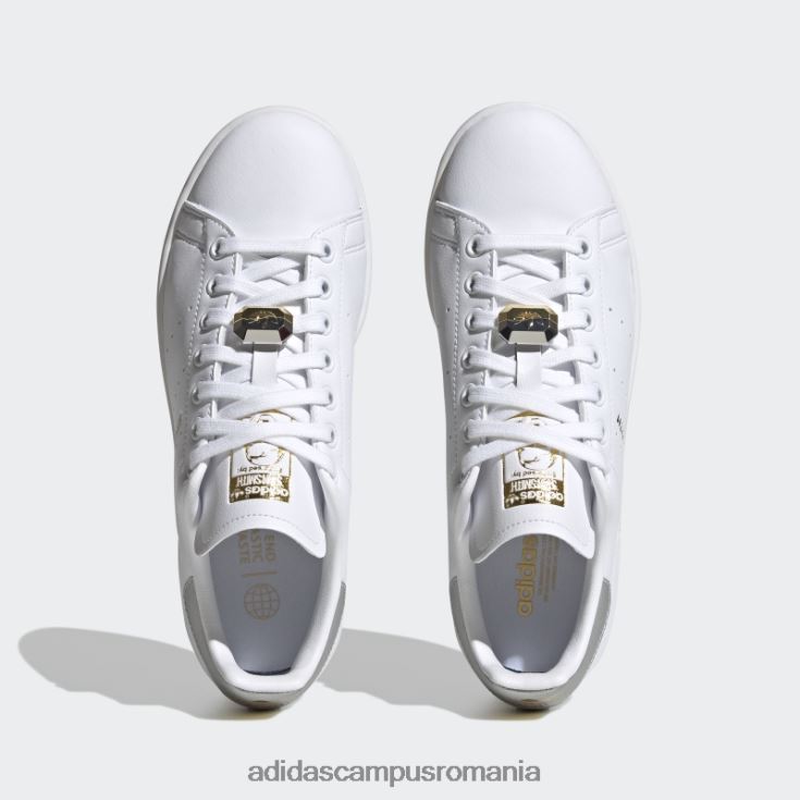 adidas campus romania pantofi stan smith aurii metalici eleganti femei alb/argintiu/auriu metalic J266N28395