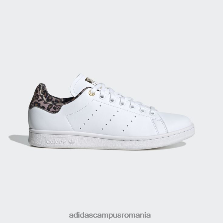 adidas campus romania pantofi stan smith aurii metalici femei alb/maro/auriu metalic J266N23070