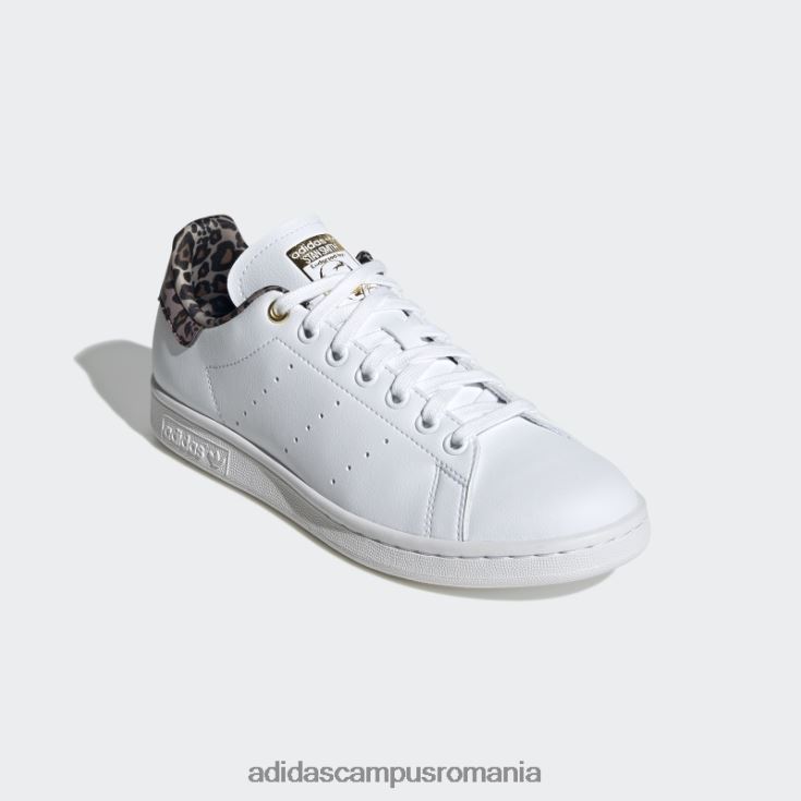 adidas campus romania pantofi stan smith aurii metalici femei alb/maro/auriu metalic J266N23070